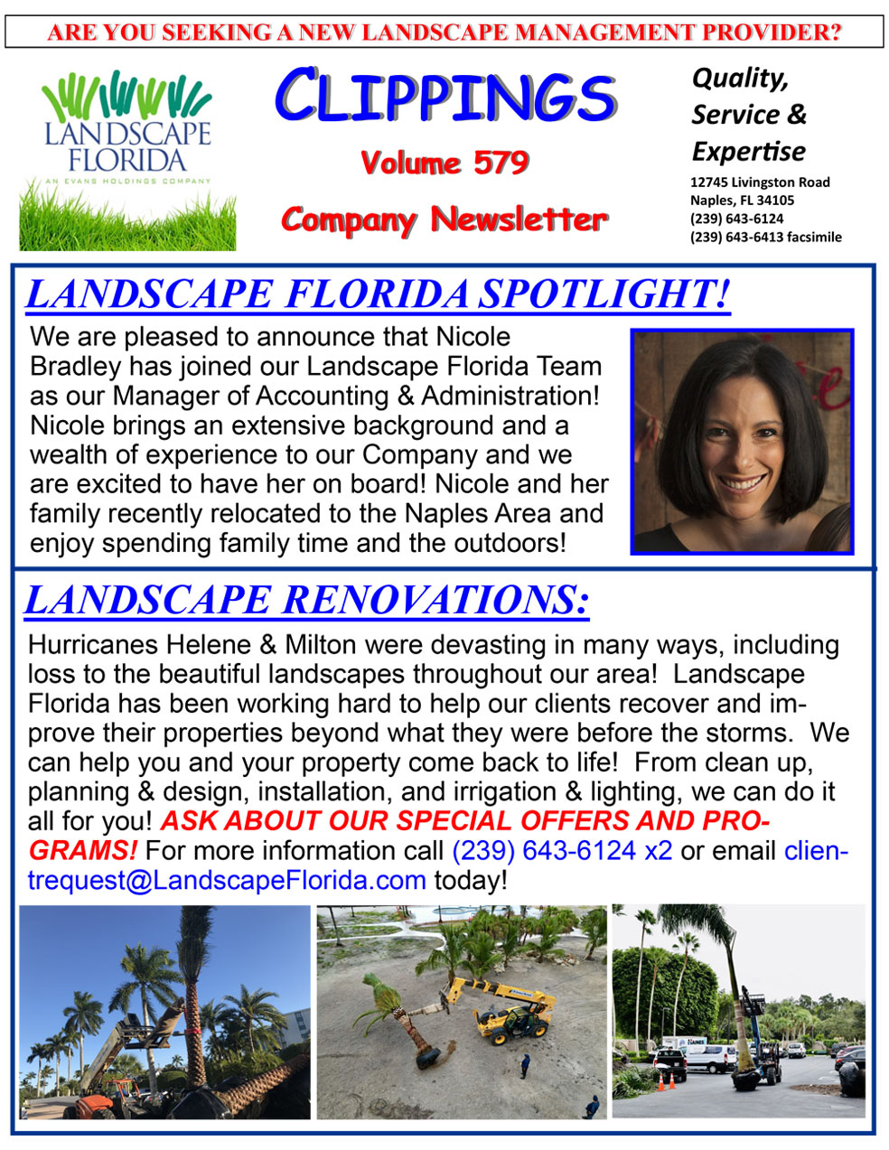 Volume 579 | Landscape Florida